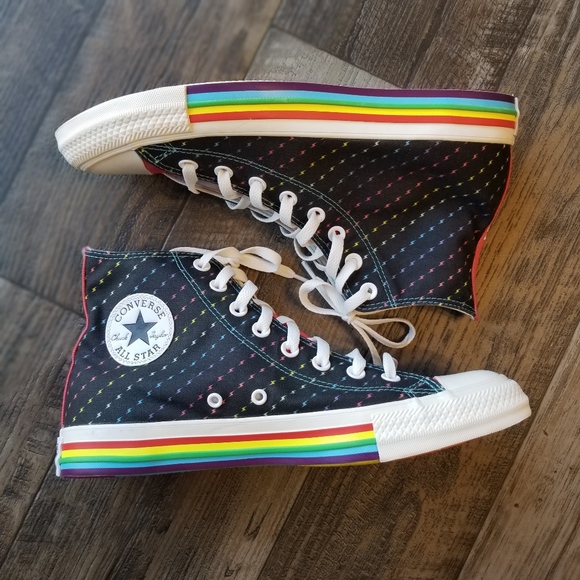 high top rainbow converse